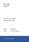 Annual Procurement Report 2021-22